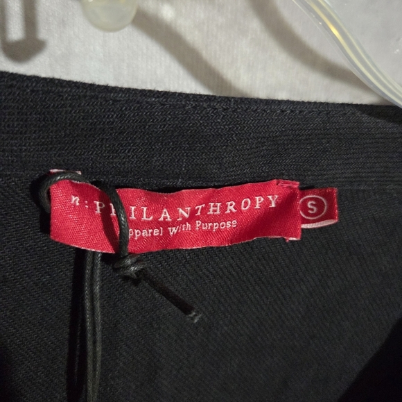 n: PHILANTHROPY Gingham Jumpsuit in Black Cat Size Wms Small Drawstring NWT - Picture 5 of 10